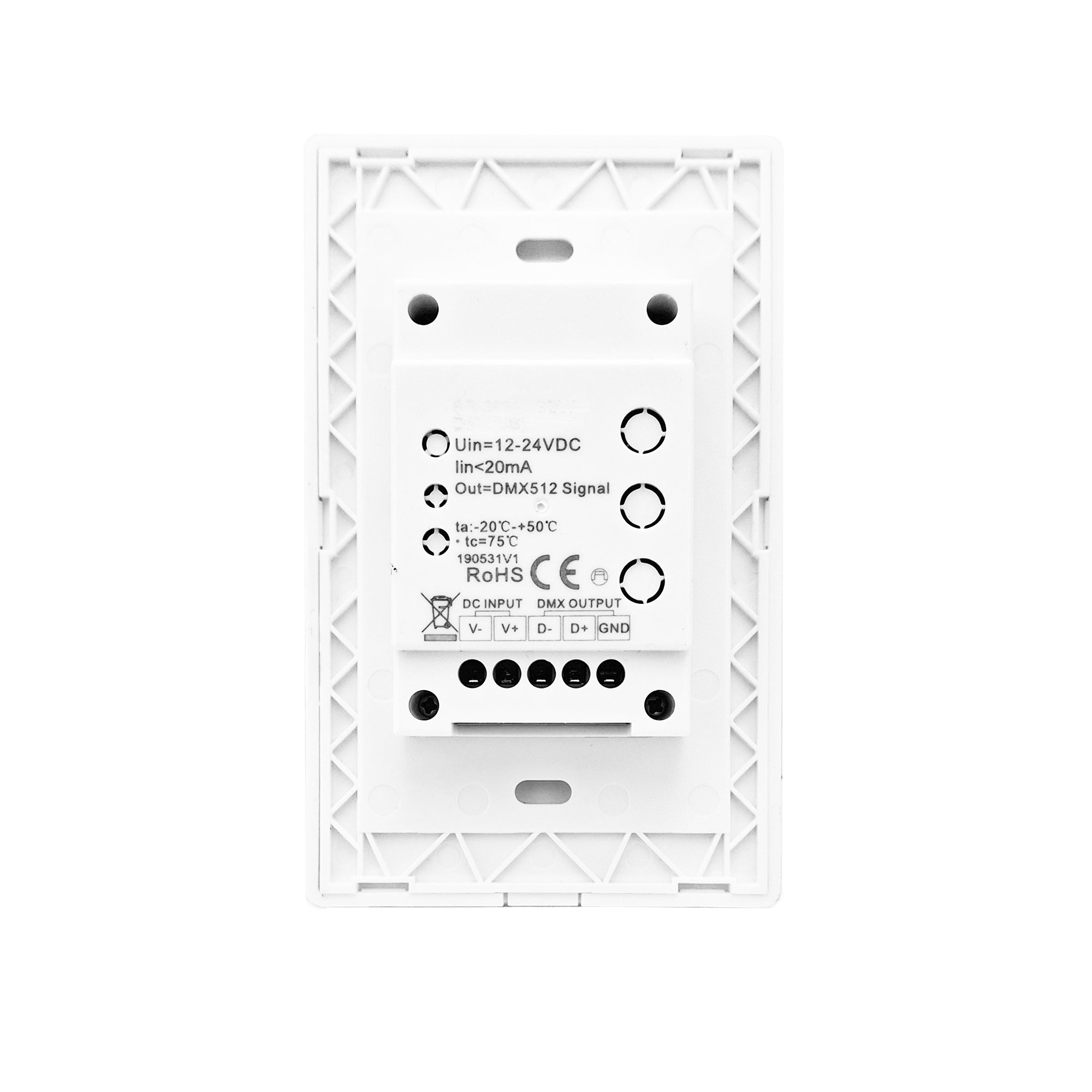 RGBW 1-Zone Household Wallplate Dimmer with DMX Output