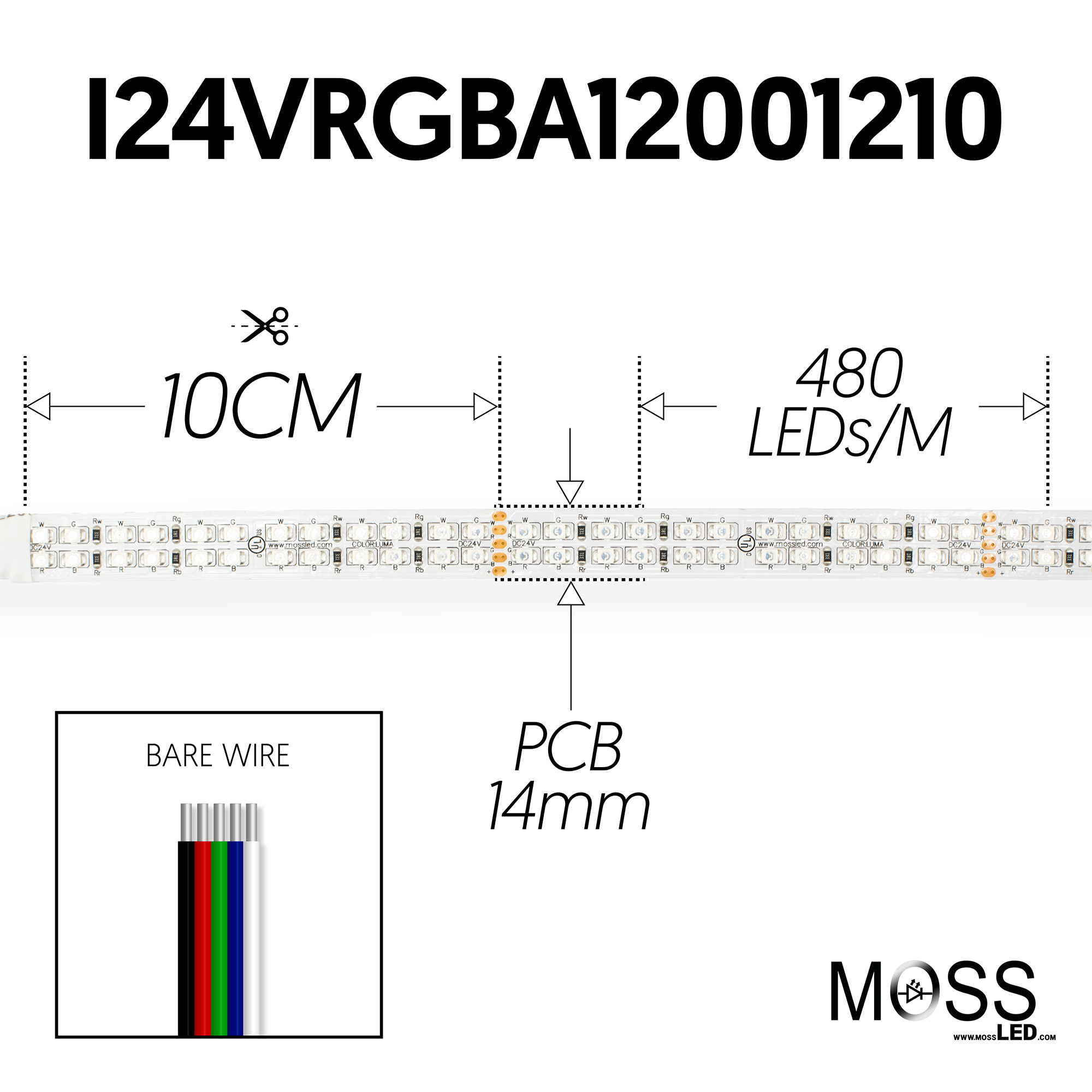 FlexLED 240 RGBA 24V (Individual Diodes) - Temporary Install Grade