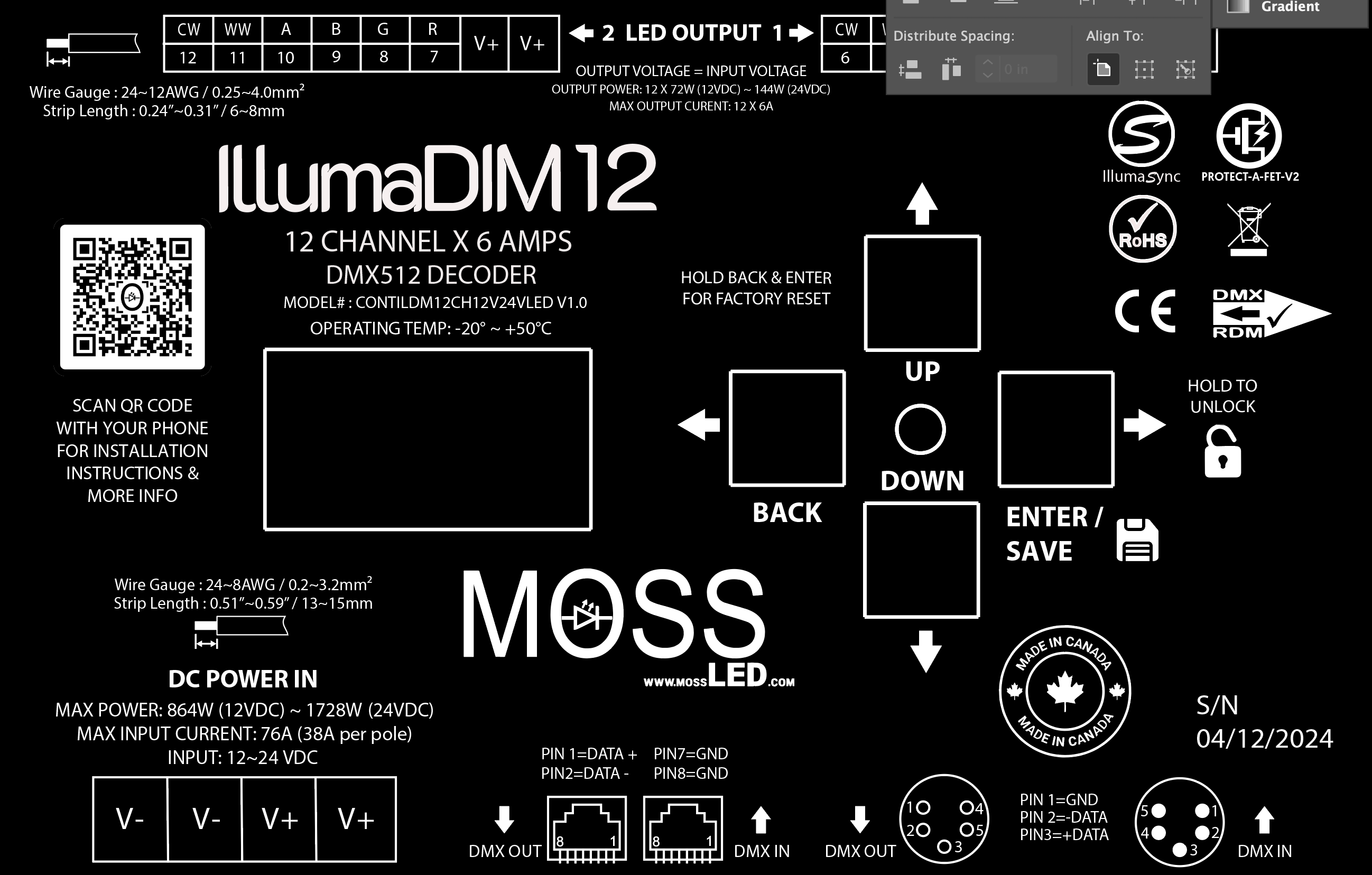 IllumaDIM™ 12 - 12-Channel DMX Dimmer