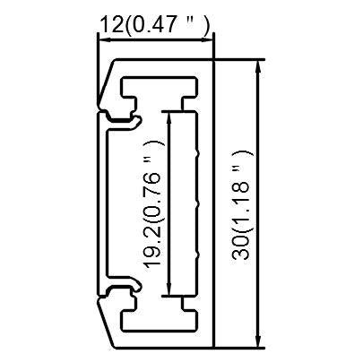 Aluminum Channel - MOSS-ALLL-1230-CI