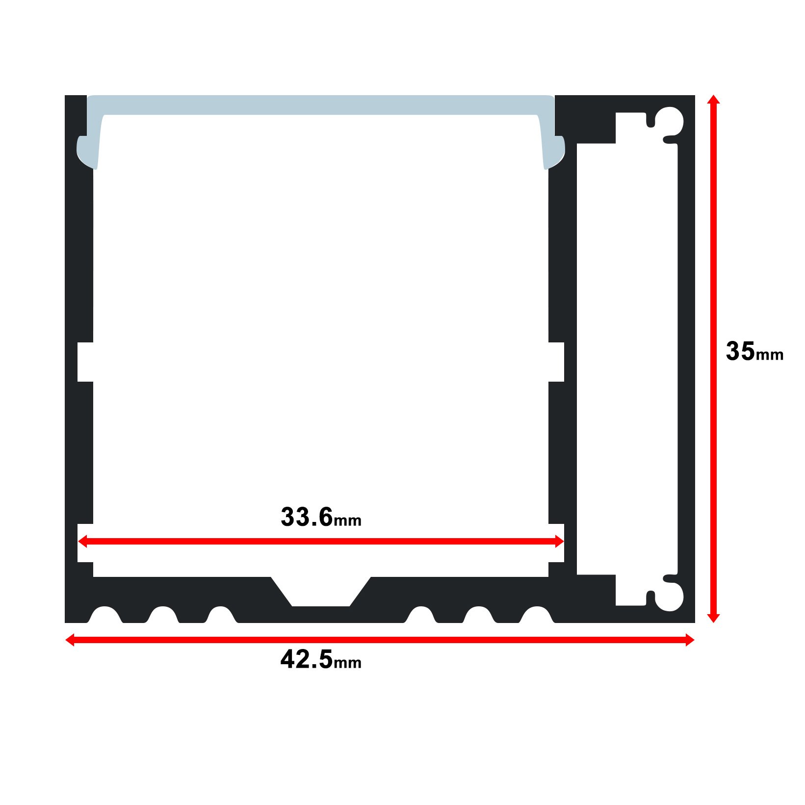 MOSS-ALM-4335 Channel Only - 2 Meter